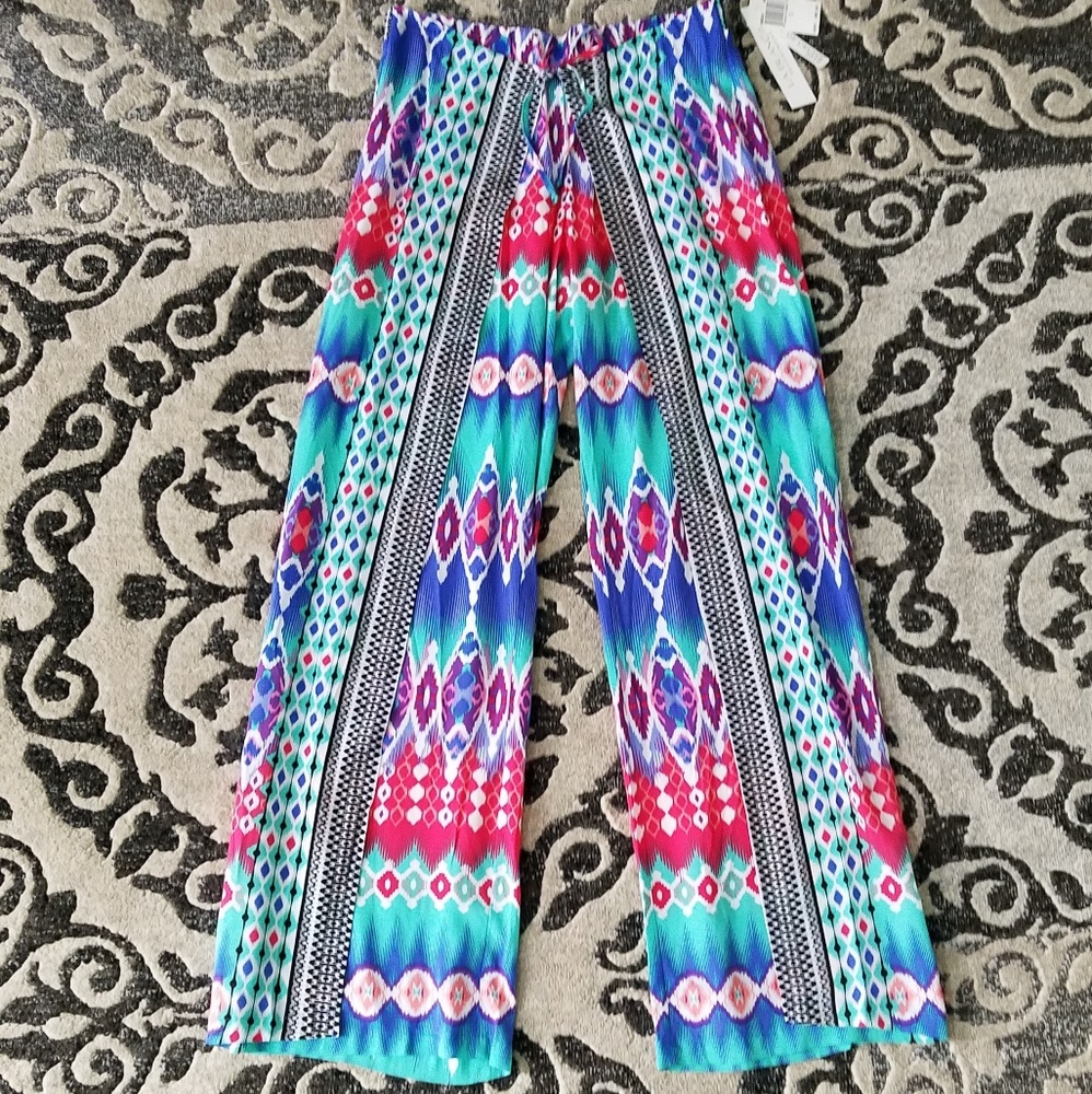 NWT La Blanca resort wear boho pants.  Size small